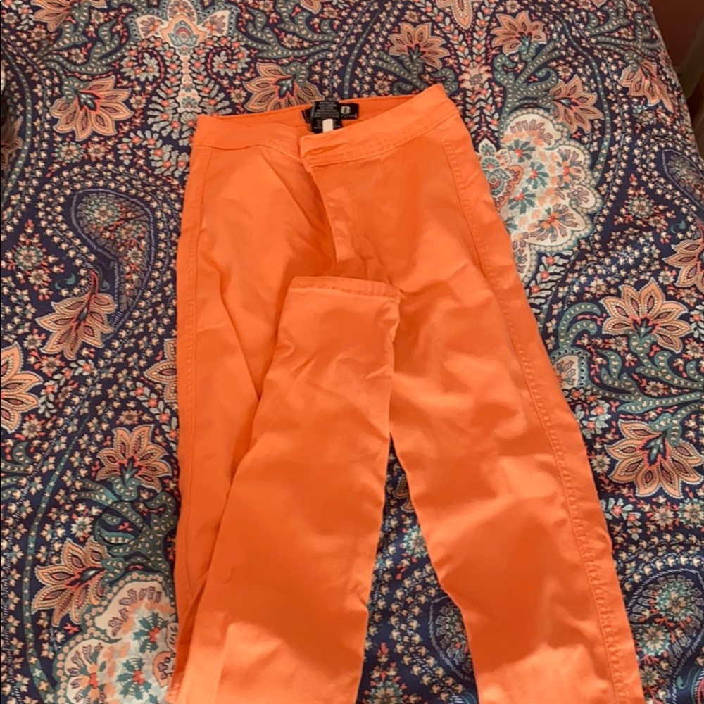 High Waist Peach Pants